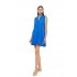 BN-301 - Indigo Blue - Beachwear Sleeveless Embrodery- (BN-301)