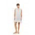 BN-301 - White - Beachwear Sleeveless Embrodery- (BN-301)