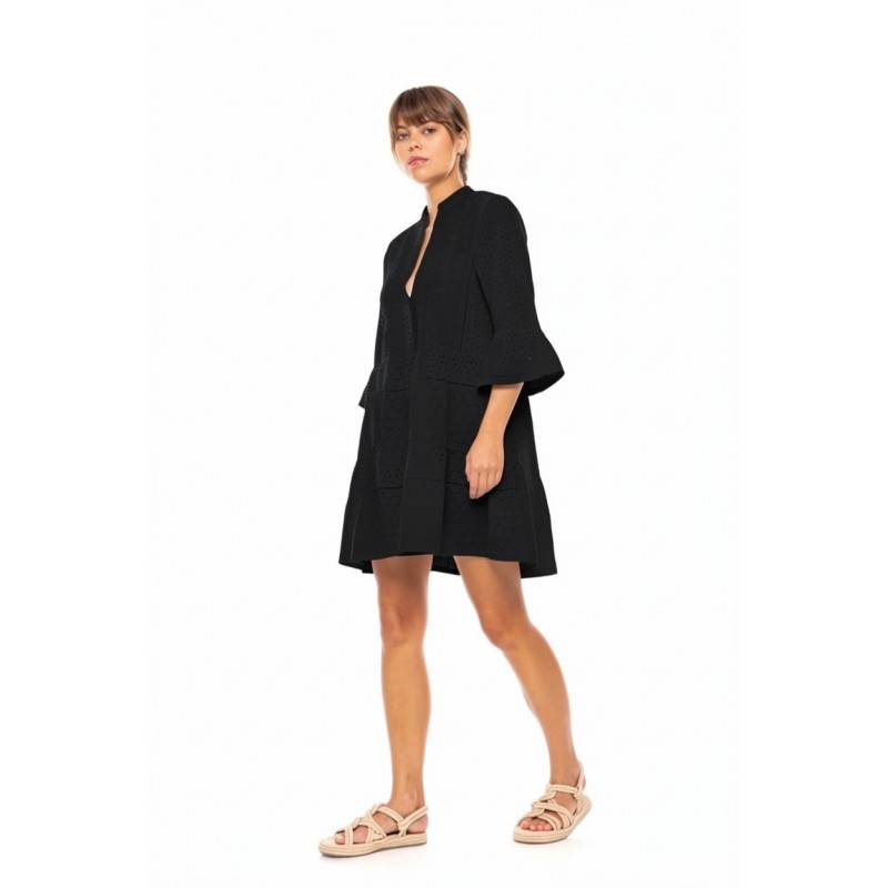 BN-302 - Black - Beachwear Embrodery- (BN-302) BN-302 - Black - Beachwear Embrodery- (BN-302)