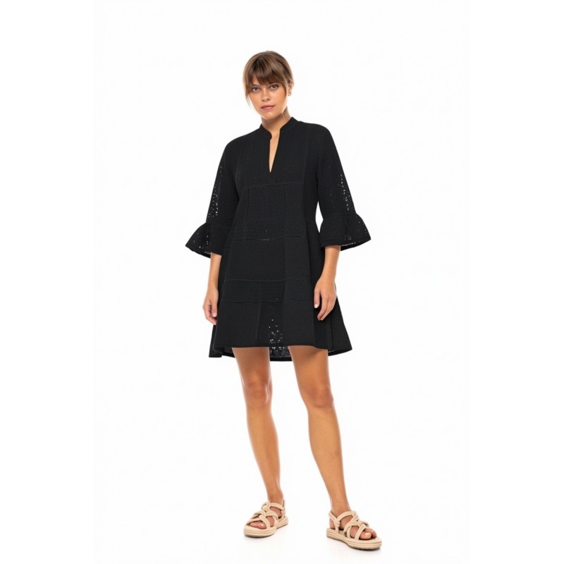 BN-302 - Black - Beachwear Embrodery- (BN-302) BN-302 - Black - Beachwear Embrodery- (BN-302)