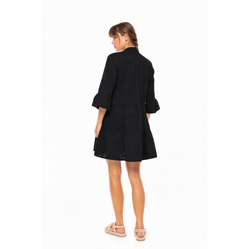 BN-302 - Black - Beachwear Embrodery- (BN-302) BN-302 - Black - Beachwear Embrodery- (BN-302)