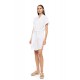 BN-304 - White - Beachwear Buttoned Embrodery- (BN-304) BN-304 - White - Beachwear Buttoned Embrodery- (BN-304)