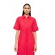 BN-305 - Coral - Beachwear Long Buttoned Embrodery- (BN-305) BN-305 - Coral - Beachwear Long Buttoned Embrodery- (BN-305)