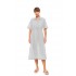 BN-305 - White - Beachwear Long Buttoned Embrodery- (BN-305)
