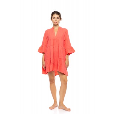 BN-320 - Coral - BEACHWEAR SUMMER COTTON- (BN-320)
