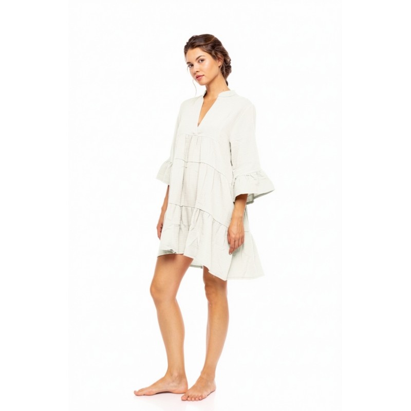 BN-320 - White - BEACHWEAR SUMMER COTTON- (BN-320) BN-320 - White - BEACHWEAR SUMMER COTTON- (BN-320)