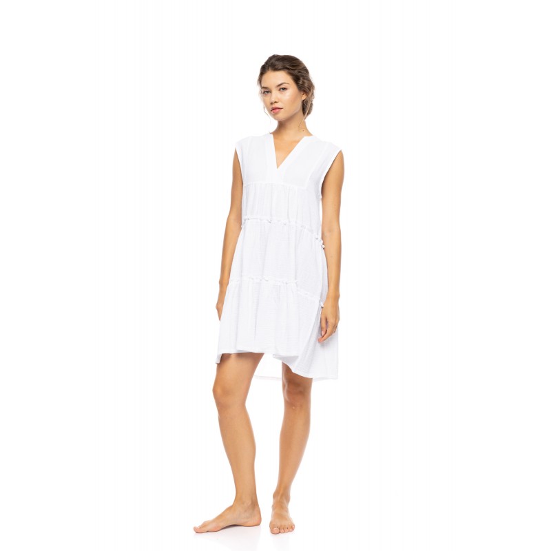 BN-321 - Indigo Blue - BEACHWEAR SUMMER COTTON- (BN-321) BN-321 - Indigo Blue - BEACHWEAR SUMMER COTTON- (BN-321)