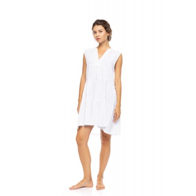 BN-321 - White - BEACHWEAR SUMMER COTTON- (BN-321)