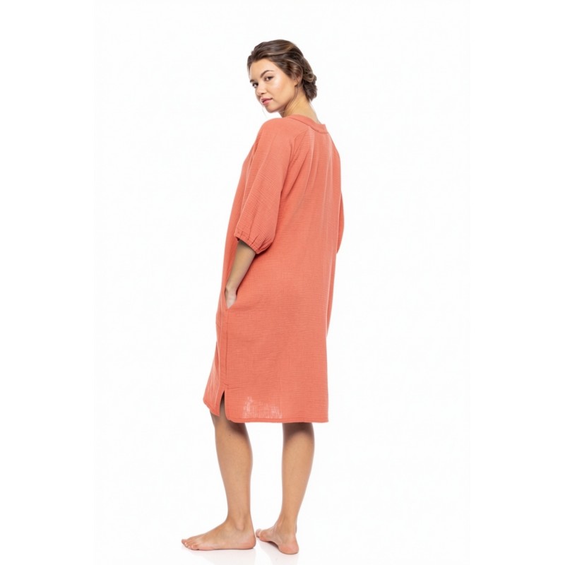 BN-322 - Coral - BEACHWEAR SUMMER COTTON- (BN-322)