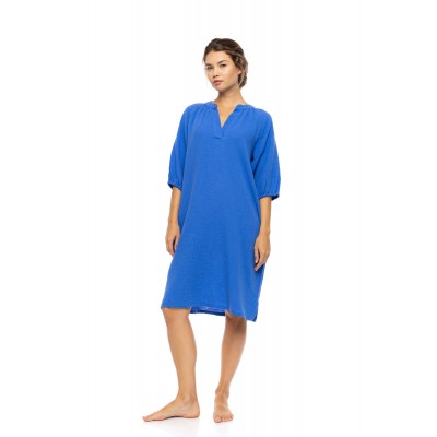 BN-322 - Indigo Blue - BEACHWEAR SUMMER COTTON- (BN-322)