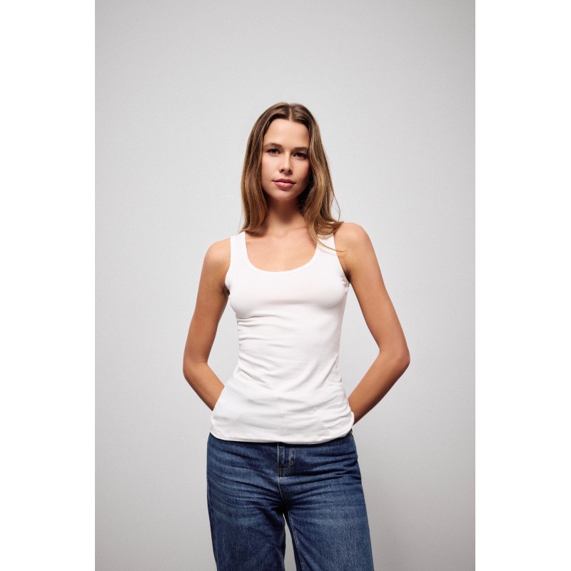 L1001 - White - CAMISOLE SHOLDER NOS- (L1001)