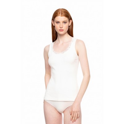 L1101 - White - CAMISOLE SHOLDER NOS- (L1101)