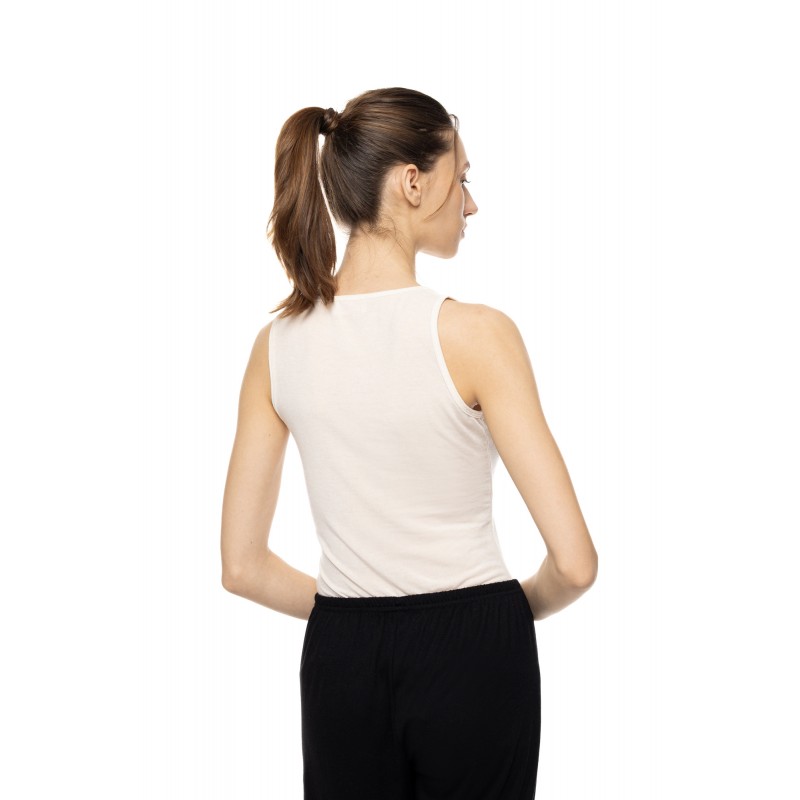 L1201 - White - Camisole Ultralight Wool Sholder- (L1201) L1201 - White - Camisole Ultralight Wool Sholder- (L1201)