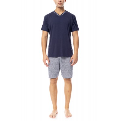 S-M540 - Yacht Blue - PYJAMA V-NECK BLUE OCEAN- (S-M540)