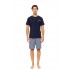 S-M562 - Yacht Blue - PYJAMA 3PCS NAVY BOTANY- (S-M562)
