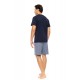 S-M562 - Yacht Blue - PYJAMA 3PCS NAVY BOTANY- (S-M562) S-M562 - Yacht Blue - PYJAMA 3PCS NAVY BOTANY- (S-M562)