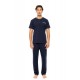S-M562 - Yacht Blue - PYJAMA 3PCS NAVY BOTANY- (S-M562) S-M562 - Yacht Blue - PYJAMA 3PCS NAVY BOTANY- (S-M562)