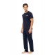 S-M562 - Yacht Blue - PYJAMA 3PCS NAVY BOTANY- (S-M562) S-M562 - Yacht Blue - PYJAMA 3PCS NAVY BOTANY- (S-M562)