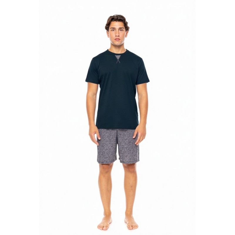 S-M564 - Yacht Blue - PYJAMA MIDNIGHT BLUE- (S-M564) S-M564 - Yacht Blue - PYJAMA MIDNIGHT BLUE- (S-M564)
