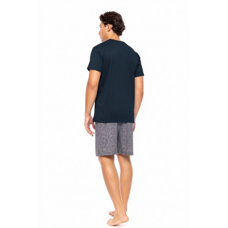 S-M564 - Yacht Blue - PYJAMA MIDNIGHT BLUE- (S-M564) S-M564 - Yacht Blue - PYJAMA MIDNIGHT BLUE- (S-M564)