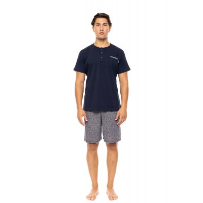 S-M565 - Yacht Blue - PYJAMA 3PCS MIDNIGHT BLUE- (S-M565)