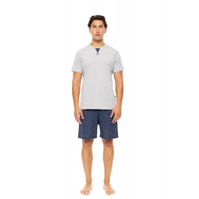 S-M568 - Grey - PYJAMA DEEP BLUE- (S-M568)