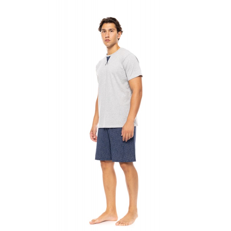 S-M568 - Grey - PYJAMA DEEP BLUE- (S-M568) S-M568 - Grey - PYJAMA DEEP BLUE- (S-M568)