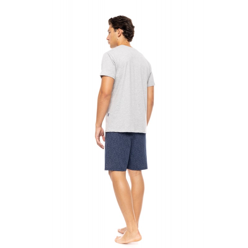 S-M568 - Grey - PYJAMA DEEP BLUE- (S-M568) S-M568 - Grey - PYJAMA DEEP BLUE- (S-M568)