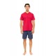 S-M569 - Red - PYJAMA V DEEP BLUE- (S-M569) S-M569 - Red - PYJAMA V DEEP BLUE- (S-M569)