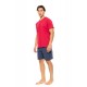 S-M569 - Red - PYJAMA V DEEP BLUE- (S-M569) S-M569 - Red - PYJAMA V DEEP BLUE- (S-M569)