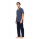 S-M571 - Type - PYJAMA BUTTONED DEEP BLUE- (S-M571) S-M571 - Type - PYJAMA BUTTONED DEEP BLUE- (S-M571)