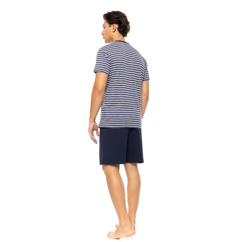 S-M585 - Type - PYJAMA BLUE LINEAR- (S-M585) S-M585 - Type - PYJAMA BLUE LINEAR- (S-M585)