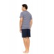 S-M586 - Type - PYJAMA V BLUE LINEAR- (S-M586) S-M586 - Type - PYJAMA V BLUE LINEAR- (S-M586)