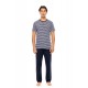 S-M587 - Type - PYJAMA 3PCS BLUE LINEAR- (S-M587) S-M587 - Type - PYJAMA 3PCS BLUE LINEAR- (S-M587)