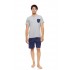 S-M602 - Grey - PYJAMA 3PCS RETRO BIKE- (S-M602)