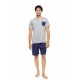 S-M602 - Grey - PYJAMA 3PCS RETRO BIKE- (S-M602)