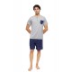 S-M602 - Grey - PYJAMA 3PCS RETRO BIKE- (S-M602)