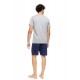 S-M602 - Grey - PYJAMA 3PCS RETRO BIKE- (S-M602)