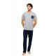 S-M602 - Grey - PYJAMA 3PCS RETRO BIKE- (S-M602)