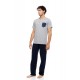 S-M602 - Grey - PYJAMA 3PCS RETRO BIKE- (S-M602)
