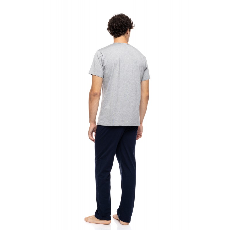 S-M602 - Grey - PYJAMA 3PCS RETRO BIKE- (S-M602)