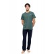 S-M606 - Sea Green - PYJAMA 3PCS PETIT PLAID- (S-M606)
