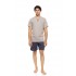 S-M608 - Yacht Blue - PYJAMA EASY GEO- (S-M608)