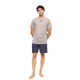 S-M608 - Yacht Blue - PYJAMA EASY GEO- (S-M608) S-M608 - Yacht Blue - PYJAMA EASY GEO- (S-M608)