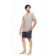 S-M608 - Yacht Blue - PYJAMA EASY GEO- (S-M608) S-M608 - Yacht Blue - PYJAMA EASY GEO- (S-M608)