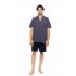 S-M609 - Type - PYJAMA BUTTONED SHORTS EASY GEO- (S-M609)