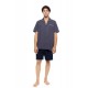 S-M609 - Type - PYJAMA BUTTONED SHORTS EASY GEO- (S-M609) S-M609 - Type - PYJAMA BUTTONED SHORTS EASY GEO- (S-M609)