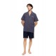 S-M609 - Type - PYJAMA BUTTONED SHORTS EASY GEO- (S-M609) S-M609 - Type - PYJAMA BUTTONED SHORTS EASY GEO- (S-M609)