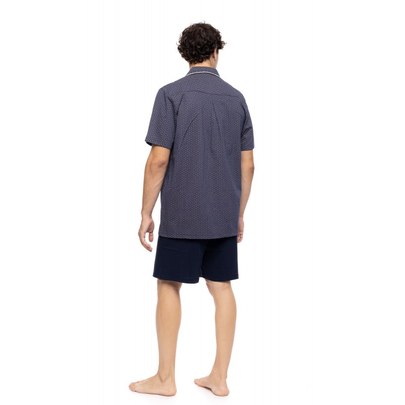 S-M609 - Type - PYJAMA BUTTONED SHORTS EASY GEO- (S-M609) S-M609 - Type - PYJAMA BUTTONED SHORTS EASY GEO- (S-M609)