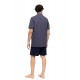 S-M609 - Type - PYJAMA BUTTONED SHORTS EASY GEO- (S-M609) S-M609 - Type - PYJAMA BUTTONED SHORTS EASY GEO- (S-M609)